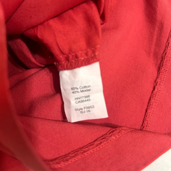 Madewell Red Jumpsuit Relaxed Fit Romper - Picture 3 of 7